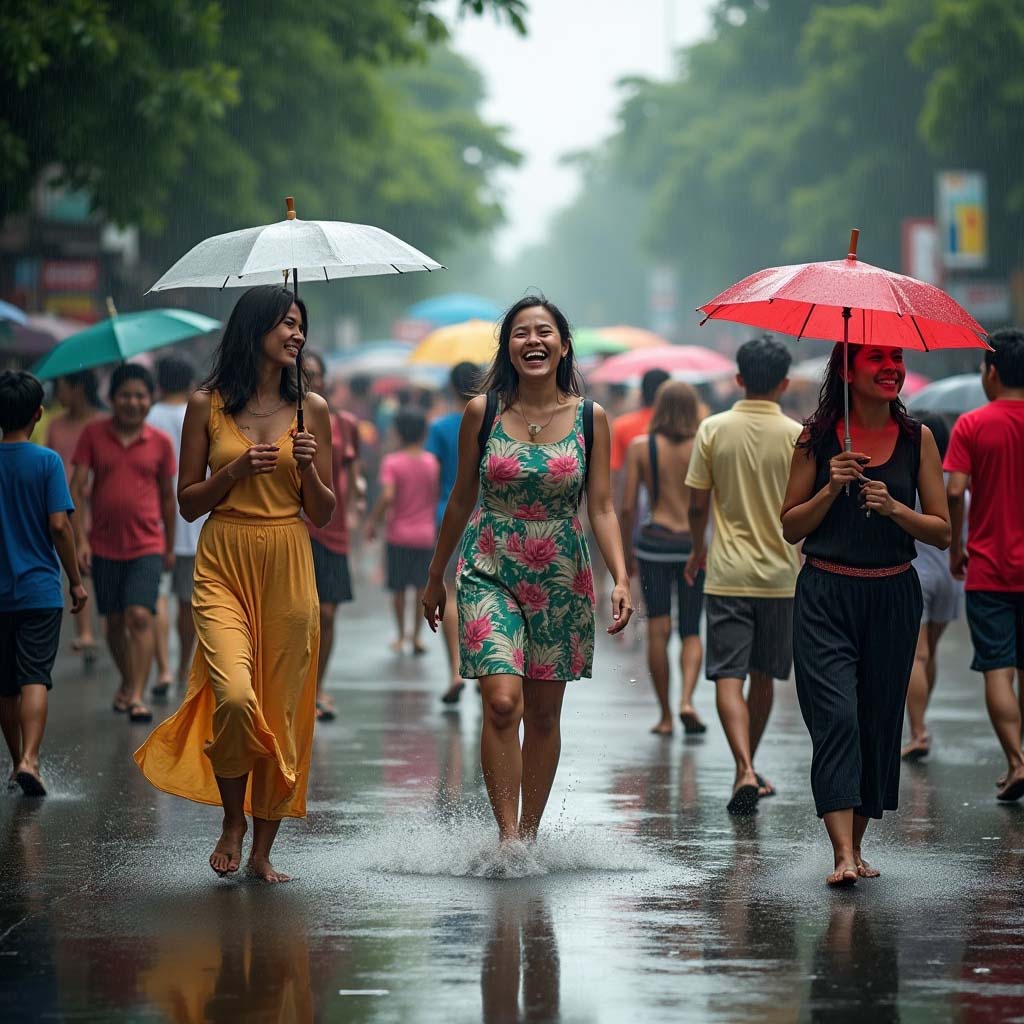 Regen in Khao Lak